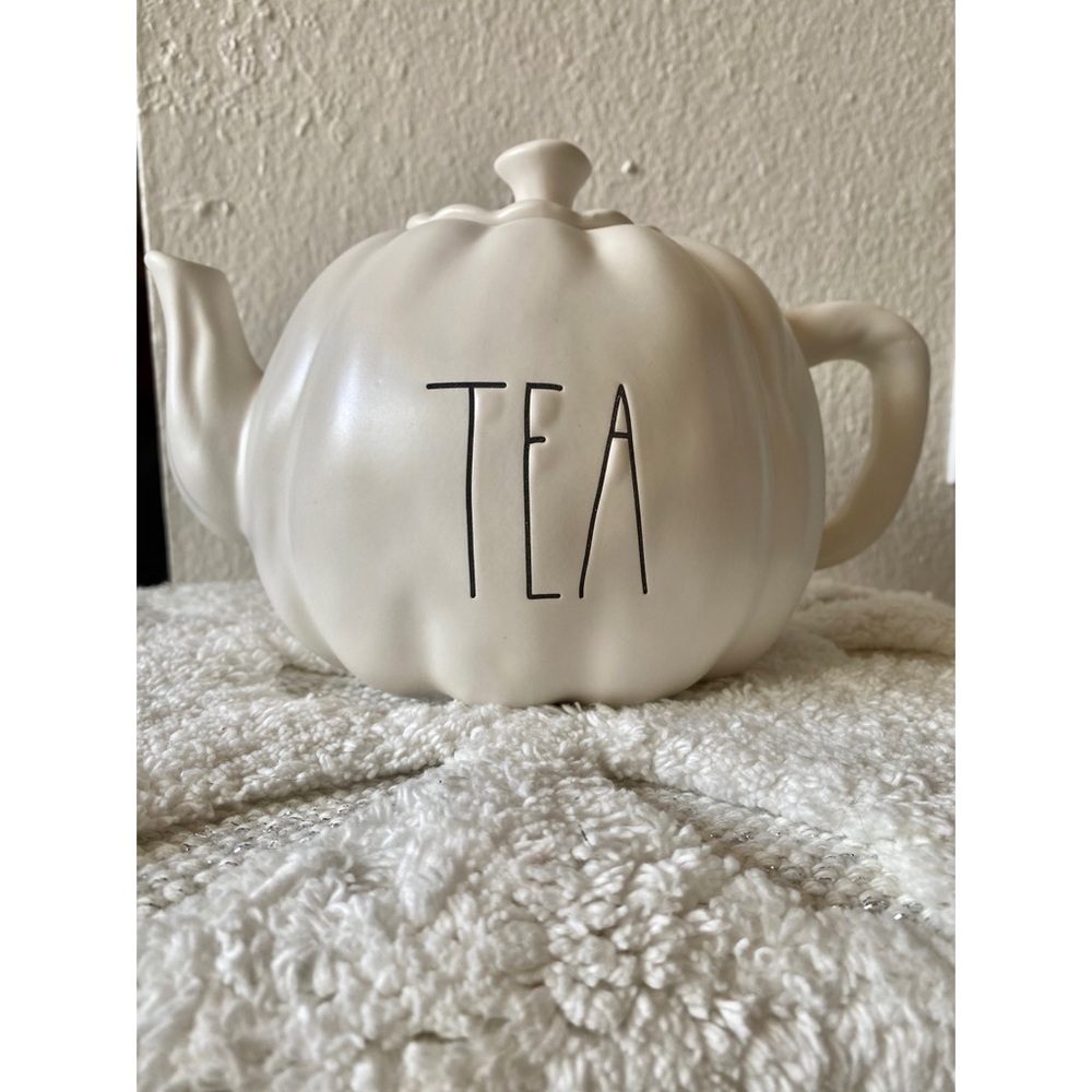 Rae Dunn TEA Fall Pumpkin Teapot